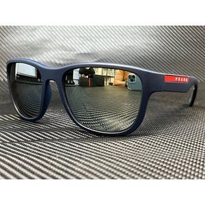 Prada Blue Rubber 59mm Men Sunglasses! New w/ box